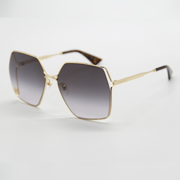 NEW GUCCI GG0817S 006 GOLD HAVANA GRAY SUNGLASSES main image 11